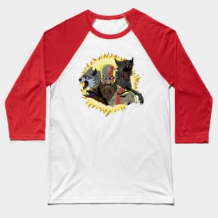 Kratos, Svanna & Speki Baseball T-Shirt